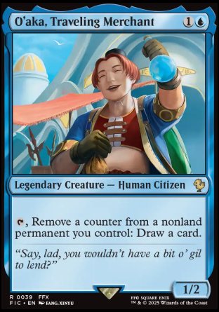 (039) Magic The Gathering Commander: Magic: The Gathering - FINAL FANTASY Single: O'aka, Traveling Merchant  Rare