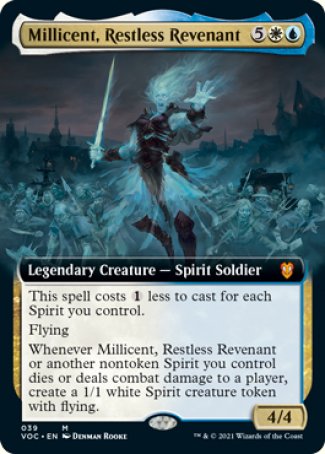 (039) Magic The Gathering Commander: Innistrad: Crimson Vow Single: Millicent, Restless Revenant (V.2)  Mythic