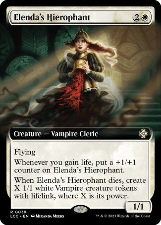 (039) Magic The Gathering Commander: The Lost Caverns of Ixalan: Extras Single: Elenda's Hierophant  Rare