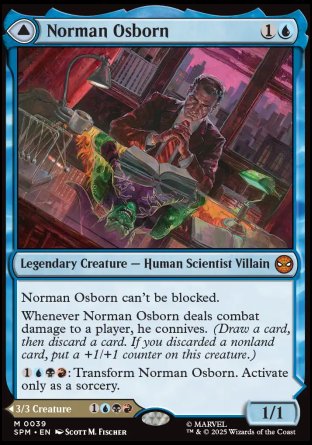(039) Magic The Gathering Magic: The Gathering | Marvel's Spider-Man: Promos Single: Norman Osborn // Green Goblin Holo Mythic