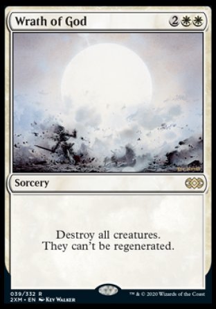 (039/332) Magic The Gathering Double Masters Single: Wrath of God Holo Rare