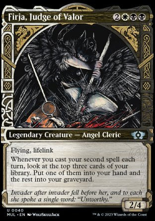 (040) Magic The Gathering Multiverse Legends Single: Firja, Judge of Valor (V.1) Holo Uncommon