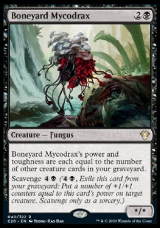 (040/322) Magic The Gathering Commander: Ikoria Single: Boneyard Mycodrax  Rare