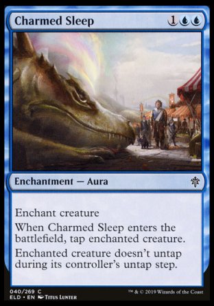 (040/269) Magic The Gathering Throne of Eldraine Single: Charmed Sleep Holo Common