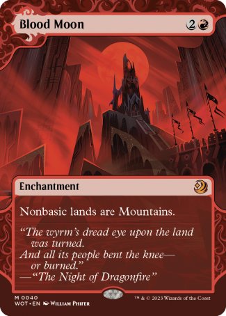 (040) Magic The Gathering Enchanting Tales Single: Blood Moon (V.1)  Mythic