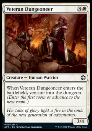 (040) Magic The Gathering Adventures in the Forgotten Realms Single: Veteran Dungeoneer  Common