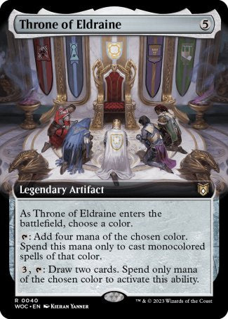 (040) Magic The Gathering Commander: Wilds of Eldraine: Extras Single: Throne of Eldraine  Rare