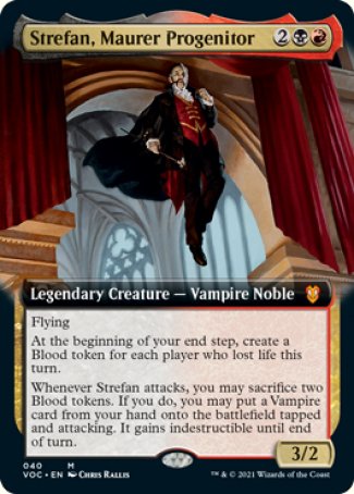 (040) Magic The Gathering Commander: Innistrad: Crimson Vow Single: Strefan, Maurer Progenitor (V.2)  Mythic