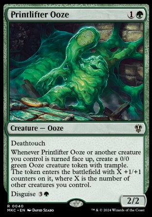 (040) Magic The Gathering Commander: Murders at Karlov Manor Single: Printlifter Ooze  Rare