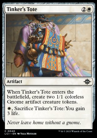 (040) Magic The Gathering The Lost Caverns of Ixalan Single: Tinker's Tote  Common