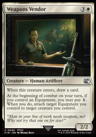 (040) Magic The Gathering Magic: The Gathering - FINAL FANTASY Single: Weapons Vendor Holo Common