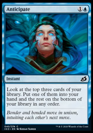 (040/274) Magic The Gathering Ikoria: Lair of Behemoths Single: Anticipate Holo Common