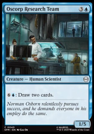 (040) Magic The Gathering Magic: The Gathering | Marvel's Spider-Man Single: Oscorp Research Team Holo Common