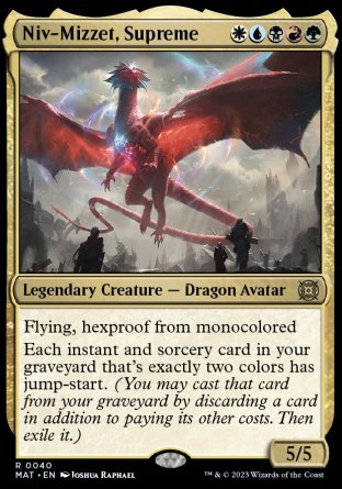 (040) Magic The Gathering March of the Machine: The Aftermath Single: Niv-Mizzet, Supreme  Rare