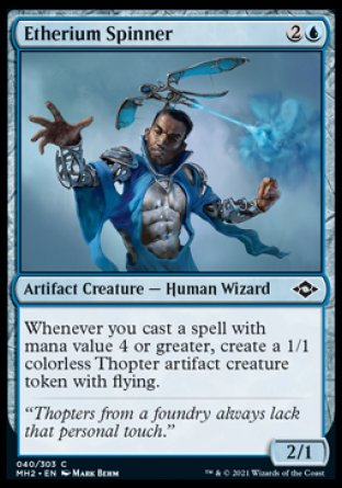 (040) Magic The Gathering Modern Horizons 2 Single: Etherium Spinner Holo Common