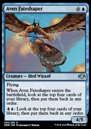(040) Magic The Gathering Dominaria Remastered Single: Aven Fateshaper Holo Uncommon
