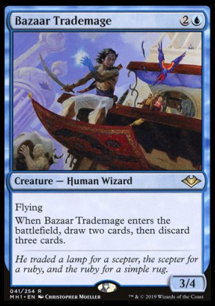 (041/254) Magic The Gathering Modern Horizons Single: Bazaar Trademage Holo Rare