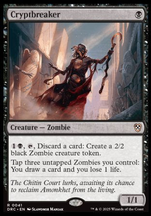 (041) Magic The Gathering Commander: Aetherdrift Single: Cryptbreaker  Rare