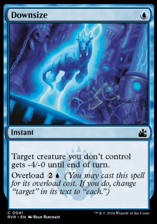 (041) Magic The Gathering Ravnica Remastered Single: Downsize  Common