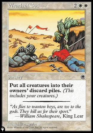 (000) Magic The Gathering The List Single: Wrath of God  Rare
