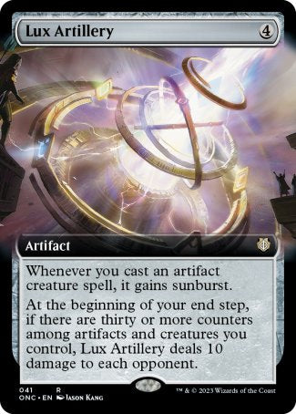 (041) Magic The Gathering Commander: Phyrexia: All Will Be One: Extras Single: Lux Artillery  Rare