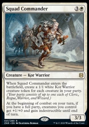 (041) Magic The Gathering Zendikar Rising: Promos Single: Squad Commander (V.1)  Rare