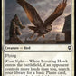 (041) Magic The Gathering Commander Legends: Battle for Baldur's Gate Single: Scouting Hawk Holo Common