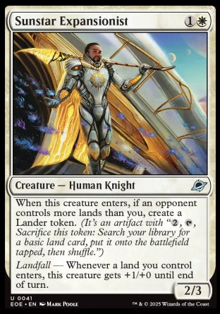 (041) Magic The Gathering Edge of Eternities Single: Sunstar Expansionist Holo Uncommon