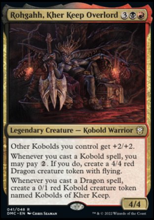 (041) Magic The Gathering Commander: Dominaria United Single: Rohgahh, Kher Keep Overlord  Rare