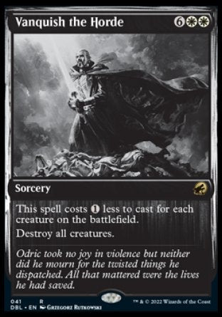 (041) Magic The Gathering Innistrad: Double Feature Single: Vanquish the Horde Holo Rare