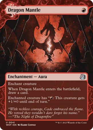 (041) Magic The Gathering Enchanting Tales Single: Dragon Mantle  Uncommon