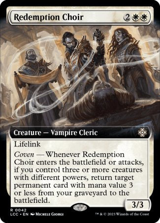 (042) Magic The Gathering Commander: The Lost Caverns of Ixalan: Extras Single: Redemption Choir  Rare