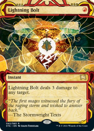 (042) Magic The Gathering Mystical Archive Single: Lightning Bolt (V.1) Holo Rare