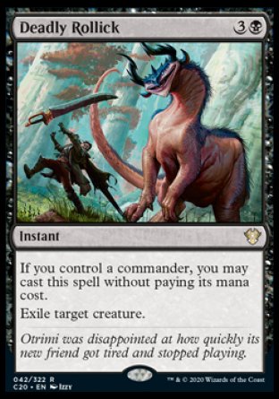 (042/322) Magic The Gathering Commander: Ikoria Single: Deadly Rollick  Rare