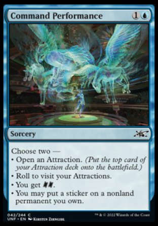 (042) Magic The Gathering Unfinity Single: Command Performance Holo Common