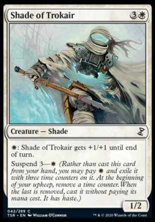(042/289) Magic The Gathering Time Spiral Remastered Single: Shade of Trokair  Common