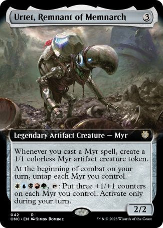 (042) Magic The Gathering Commander: Phyrexia: All Will Be One: Extras Single: Urtet, Remnant of Memnarch  Rare