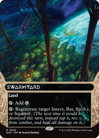 (042) Magic The Gathering Stellar Sights Single: Swarmyard (V.1)  Rare