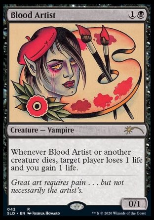 (042) Magic The Gathering Secret Lair Drop Series Single: Blood Artist  Rare