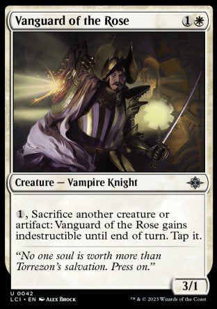 (042) Magic The Gathering The Lost Caverns of Ixalan Single: Vanguard of the Rose  Uncommon