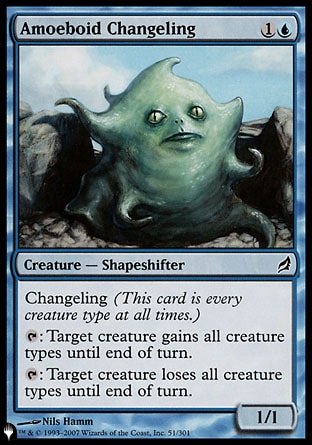 (051) Magic The Gathering The List Single: Amoeboid Changeling  Common