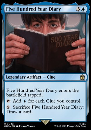 (042) Magic The Gathering Universes Beyond: Doctor Who Single: Five Hundred Year Diary  Rare
