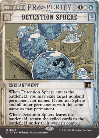 (043) Magic The Gathering Breaking News Single: Detention Sphere  Holo Rare