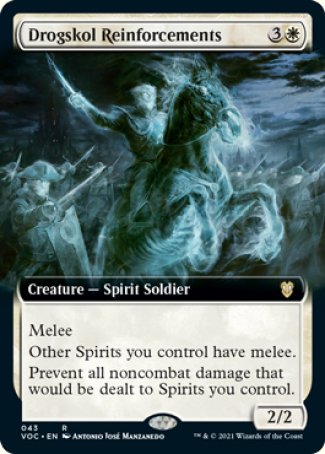 (043) Magic The Gathering Commander: Innistrad: Crimson Vow Single: Drogskol Reinforcements (V.2)  Rare