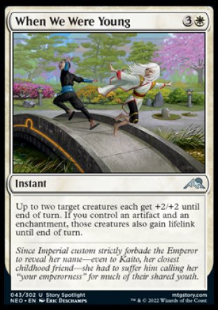 (043) Magic The Gathering Kamigawa: Neon Dynasty Single: When We Were Young Holo Uncommon