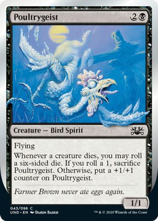 (043/096) Magic The Gathering Unsanctioned Single: Poultrygeist  Common