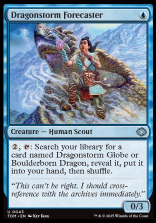 (043) Magic The Gathering Tarkir: Dragonstorm Single: Dragonstorm Forecaster  Uncommon