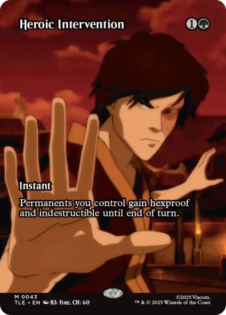 (043) Magic The Gathering Magic: The Gathering | Avatar: The Last Airbender: Eternal Single: Heroic Intervention  Mythic
