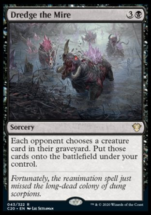 (043/322) Magic The Gathering Commander: Ikoria Single: Dredge the Mire  Rare