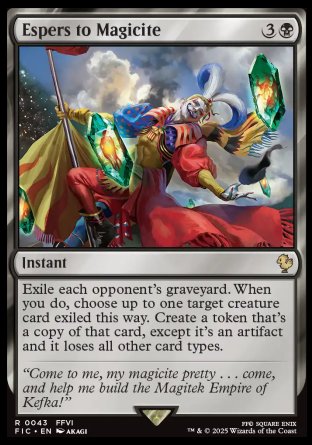 (043) Magic The Gathering Commander: Magic: The Gathering - FINAL FANTASY Single: Espers to Magicite  Rare